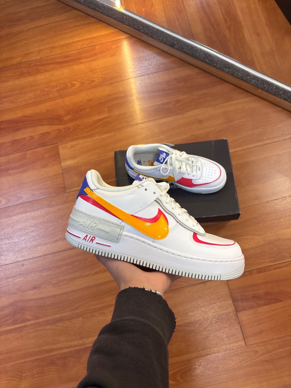 Nike Air Force 1 Shadow White Sundial Siren Red