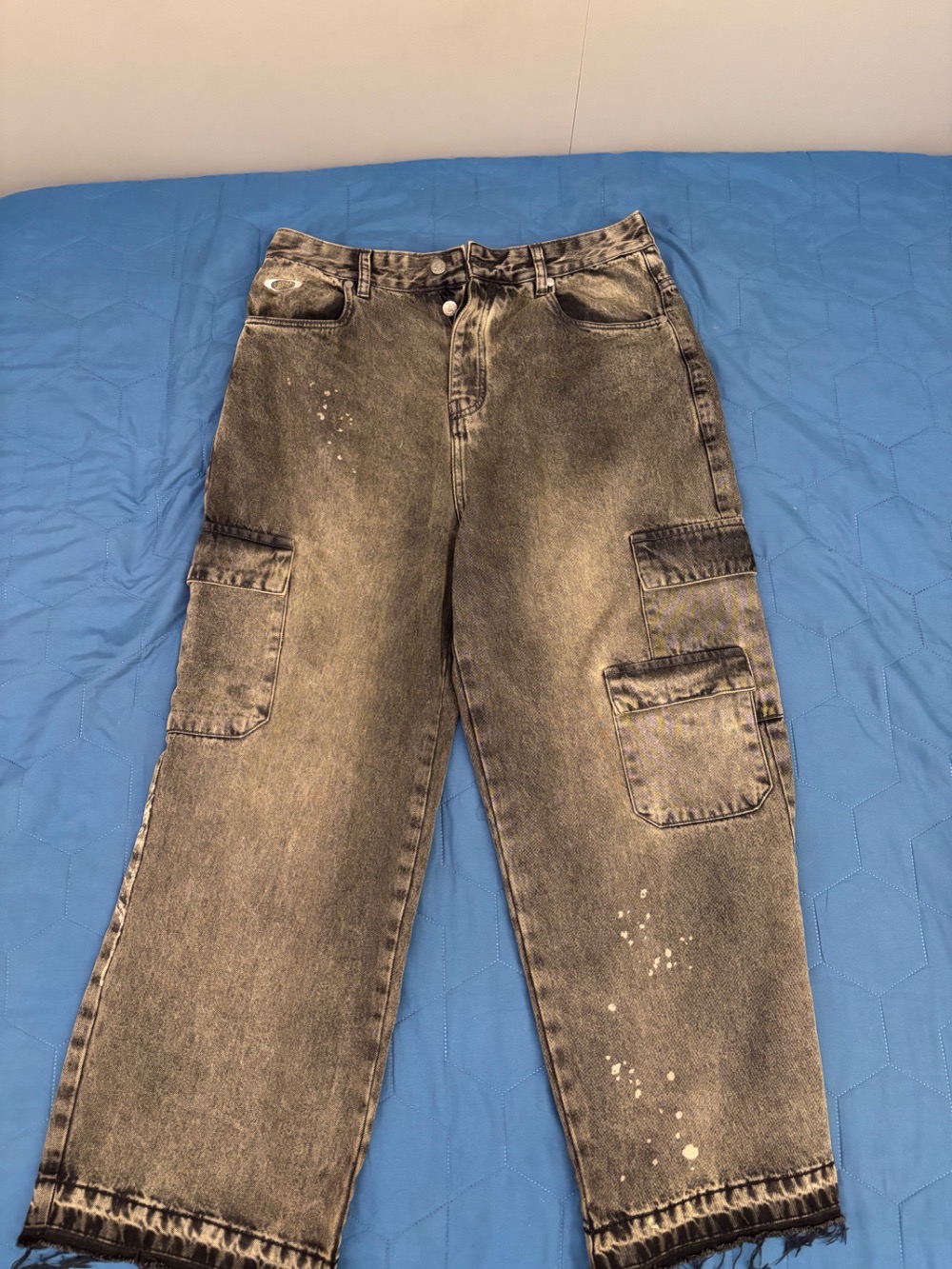 Oakley x Piet Calça Distressed Denim Khaki