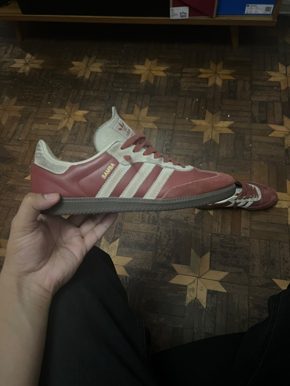 adidas Samba OG Preloved Ruby Cream White