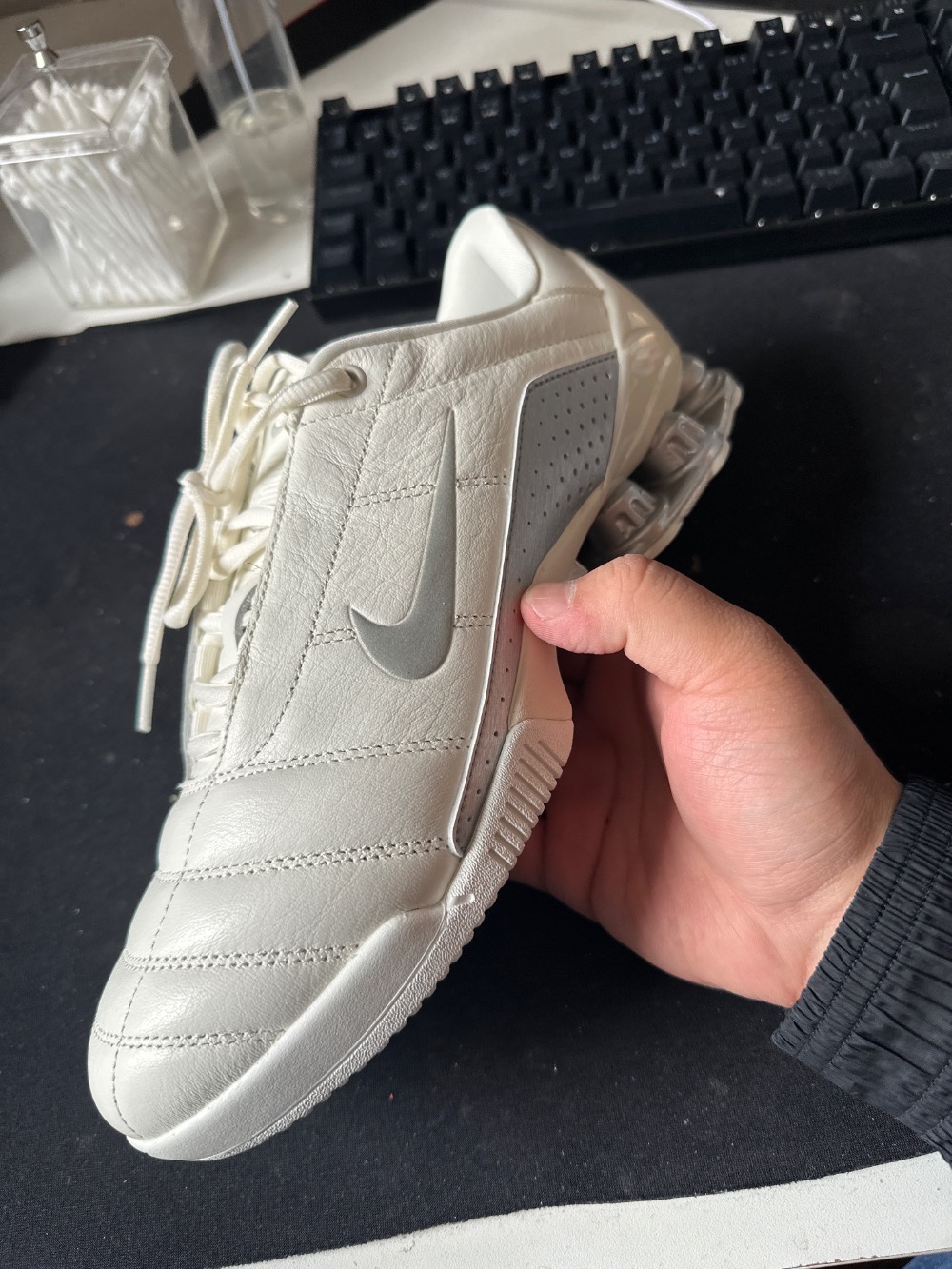 Nike Total 90 Shox Magia Sail Metallic Silver — 40, Novo