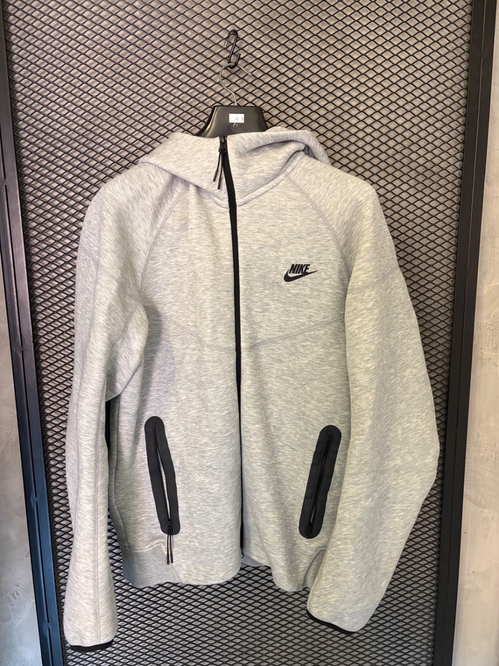 Jaqueta Nike Tech Fleece Windrunner Full-Zip Dark Grey Heather Black — M, Usado
