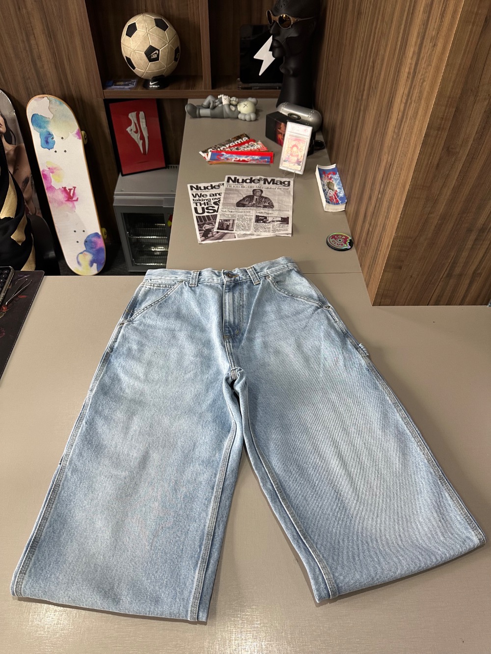 Calça Carhartt Belmont Blue Worn Bleached