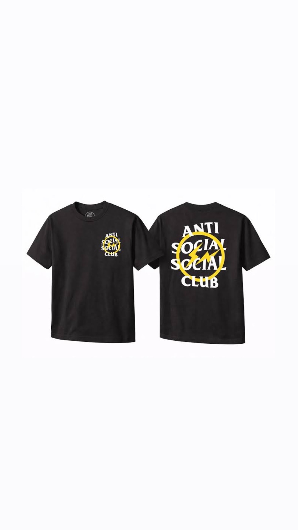 Camiseta Anti Social Social Club Yellow Thunder