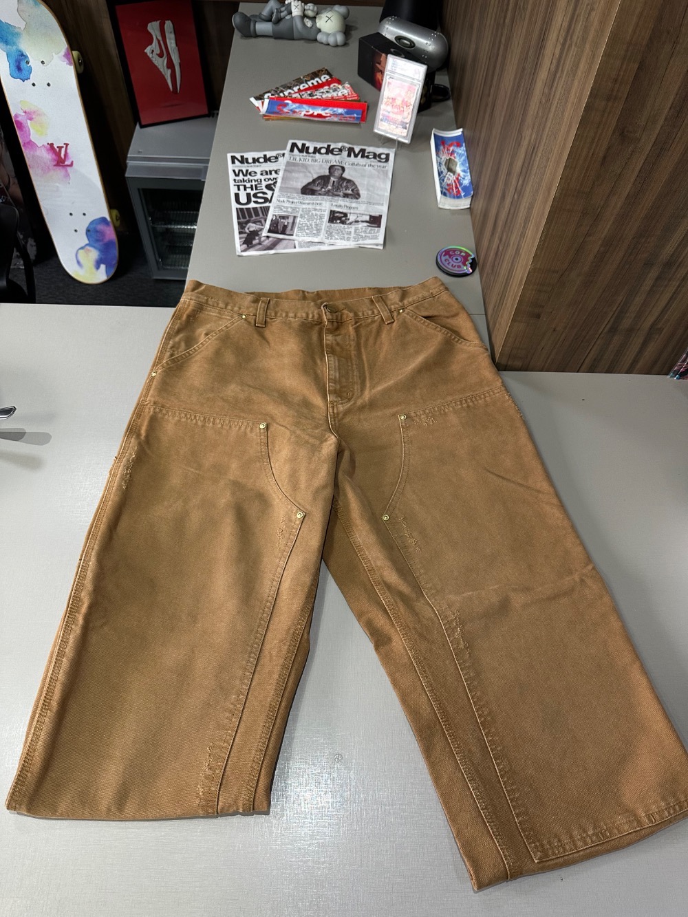 Calça Carhartt Double Knee Hamilton Brown Grind Wash
