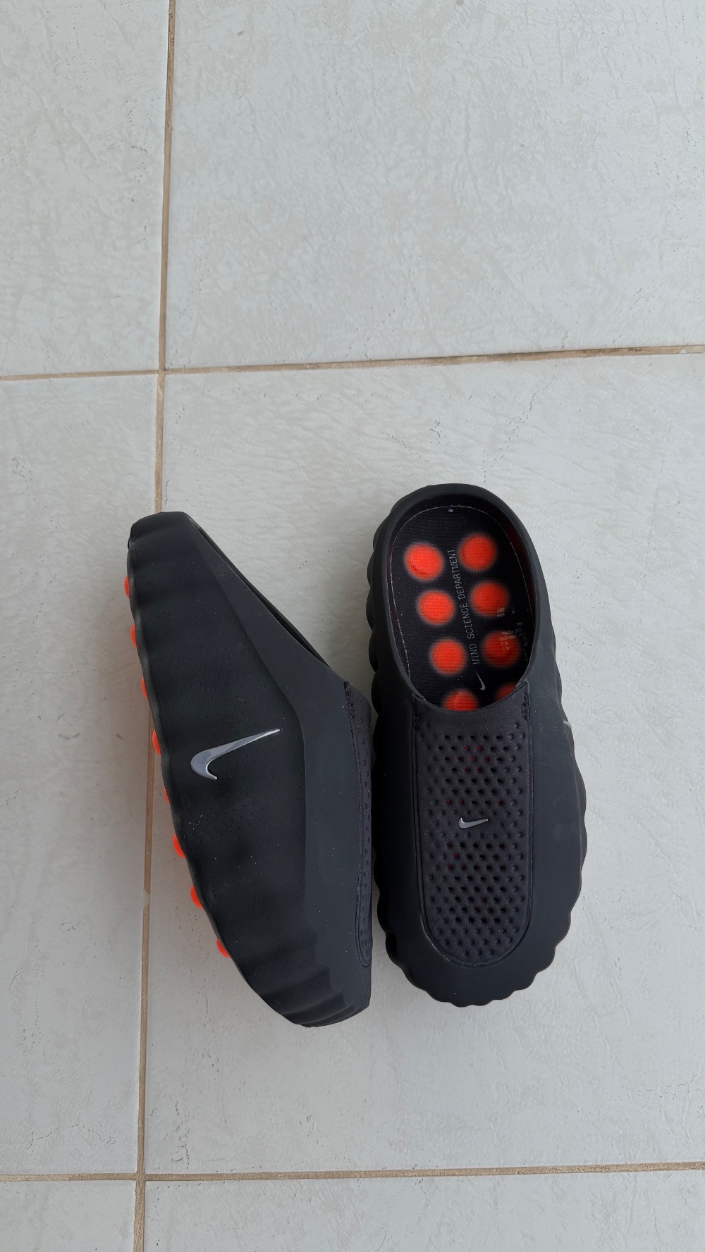 Nike Mind 001 Slide Black Chrome — 39.5, Novo