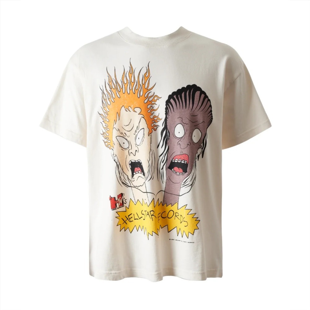 Hellstar - Camiseta Beevus & Butthead Creme