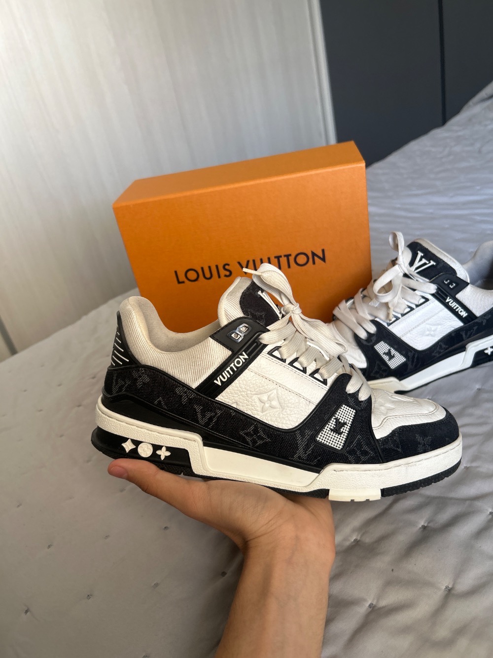 Louis Vuitton Trainer Low Denim Noir