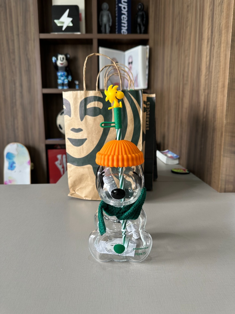 Peanuts x Starbucks Copo Snoopy Glass Cold