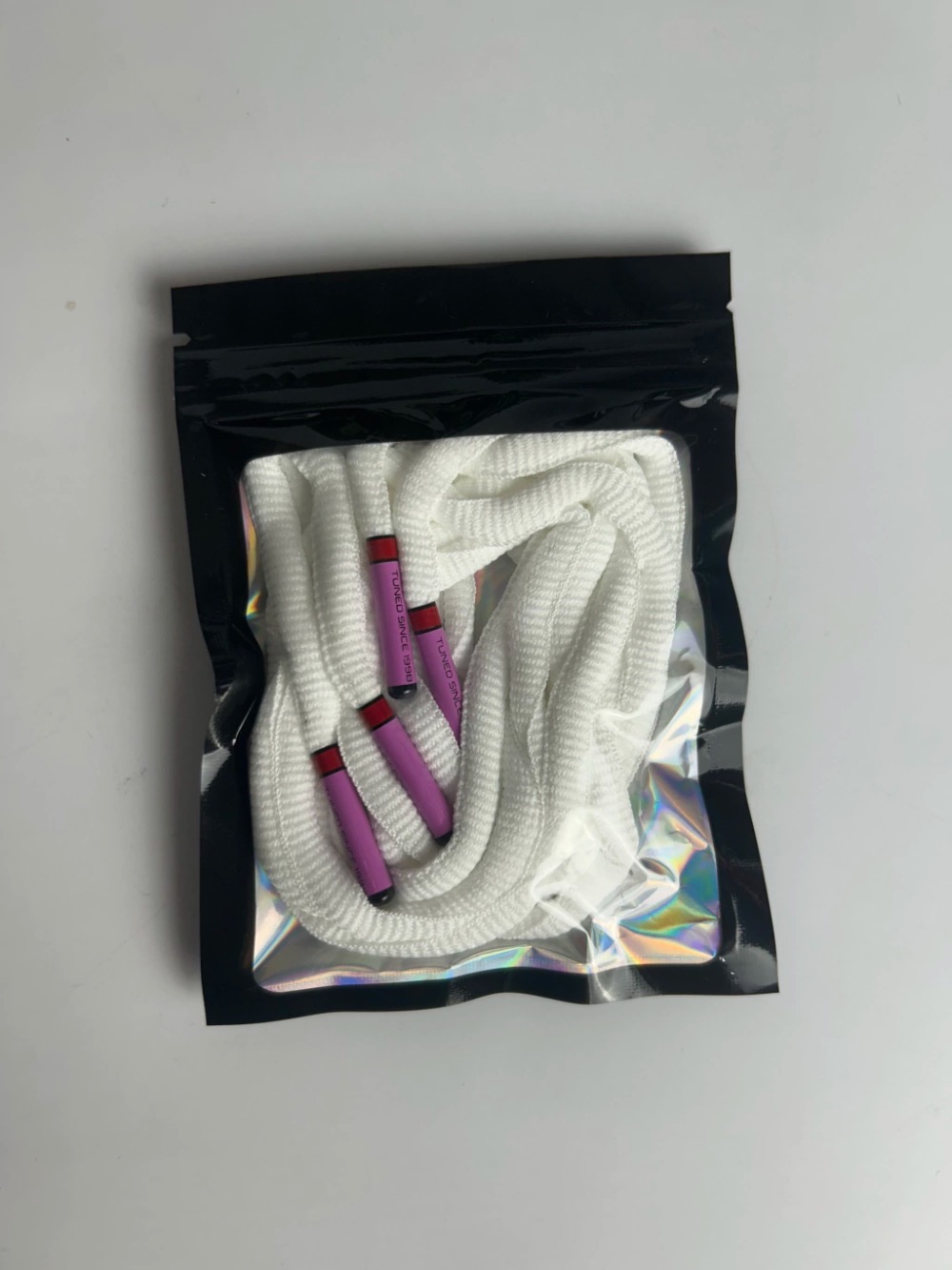 Cadarços TN Laces Tuned Since 1998 White Pink