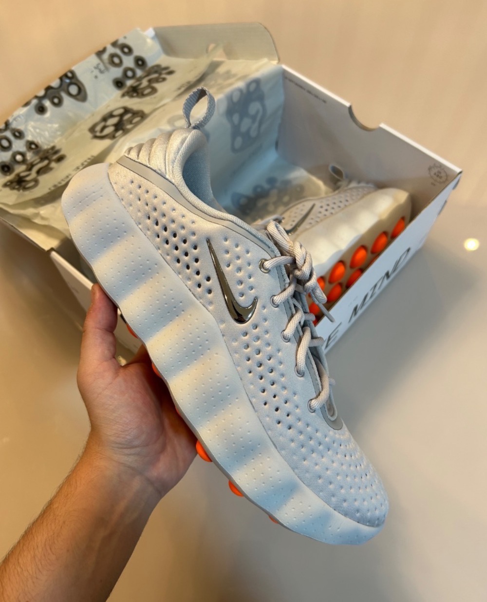 Nike Mind 002 Light Smoke Grey Feminino — 43, Novo