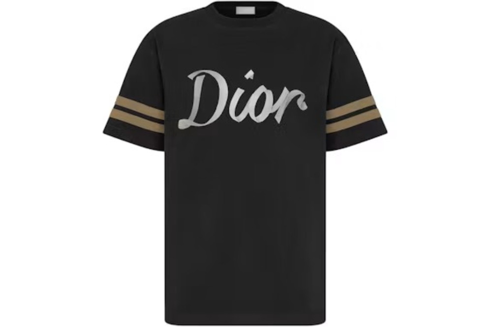 Dior - Camiseta Relaxed Fit Ribbon Logo T-Shirt