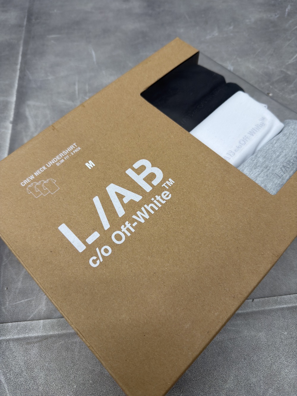Camisetas Off-White L/AB Classic Crew Cotton Short-Sleeve (3 Pack)
