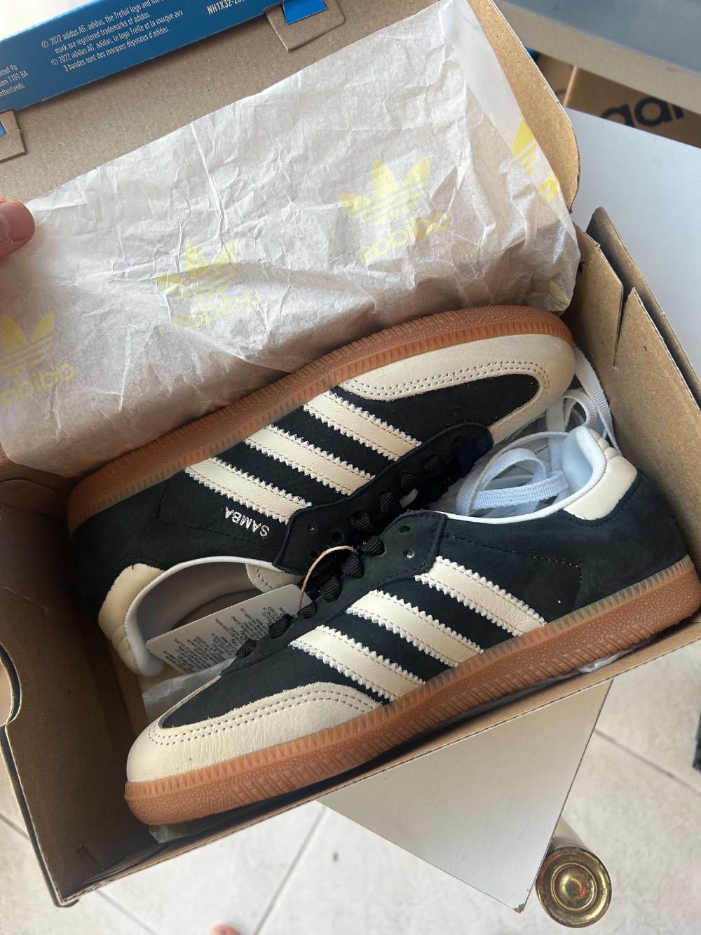 adidas Samba OG Core Black Wonder White Silver Metallic