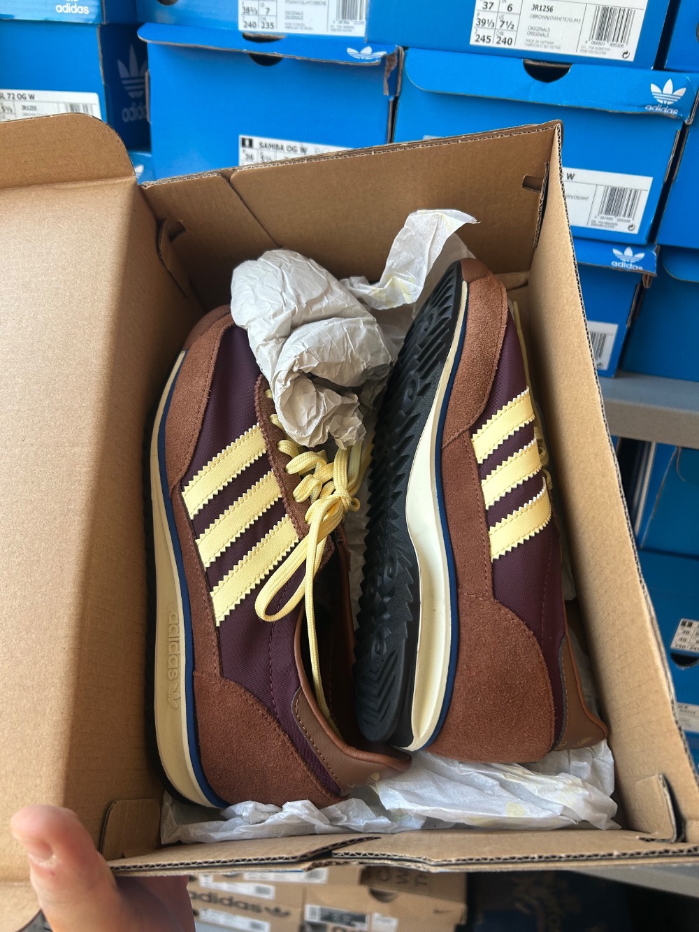 adidas SL 72 OG Maroon Almost Yellow