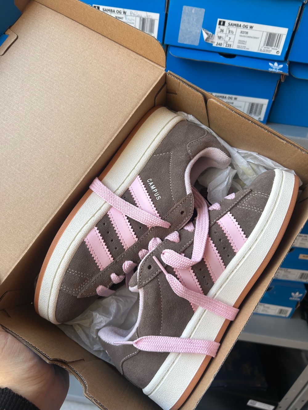 adidas Campus 00s Kids Earth Strata Clear Pink