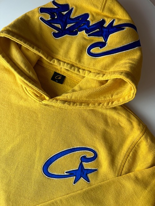 Moletom Corteiz Satin C Star Appliqué Mustard