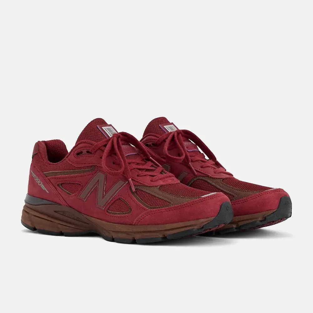 New Balance 990v4 Made In USA Monarch Burgundy Pumpernickel