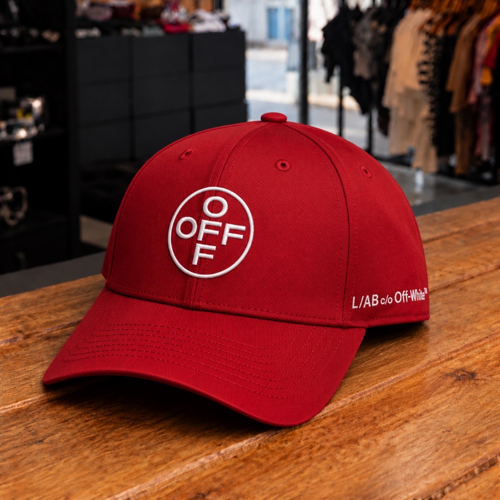 Boné L/AB Off-White Embroidered  Curved Brim Twill Cap