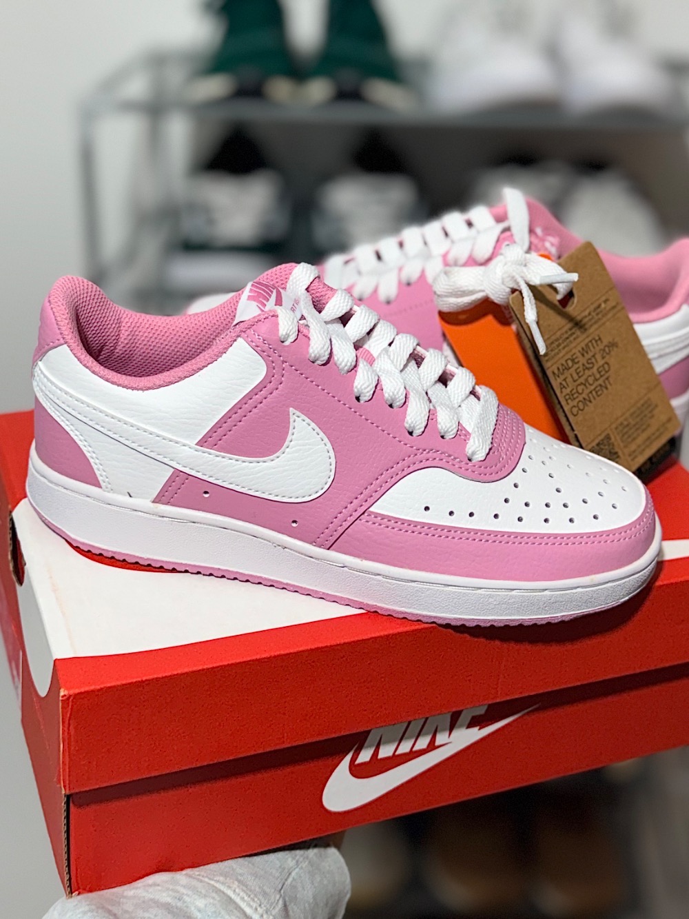 Nike Court Vision Low Next Nature Elemental Pink White