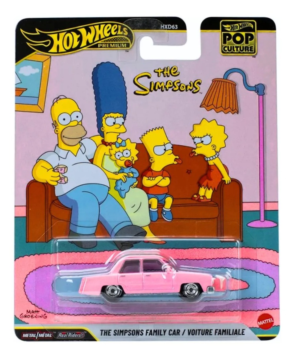 Miniatura Hot Wheels Premium Pop Culture The Simpsons Carro Da Família HotWheels