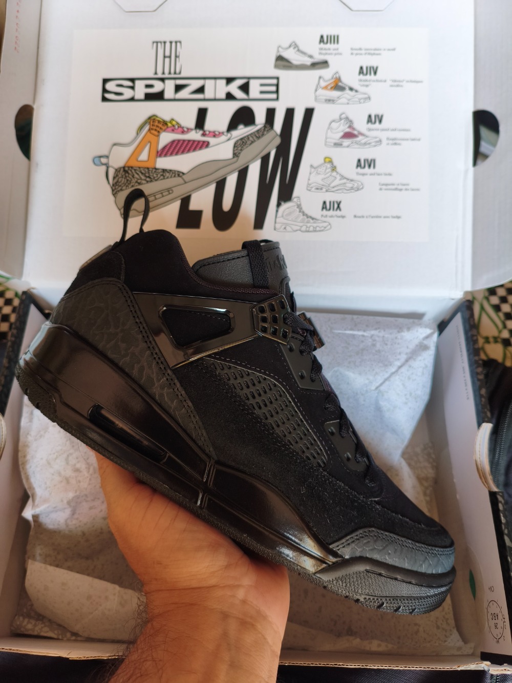 Air Jordan Spizike Low Black Cat
