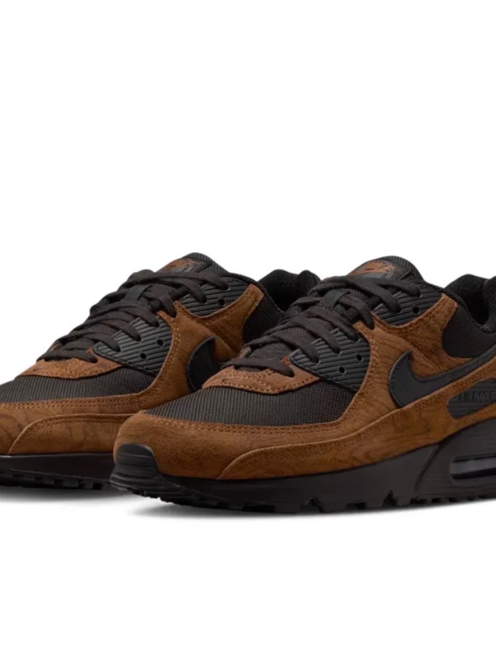 Nike Air Max 90 Premium Light British Tan Velvet Brown — 39 / 40 / 41 / 42 / 43, Novo
