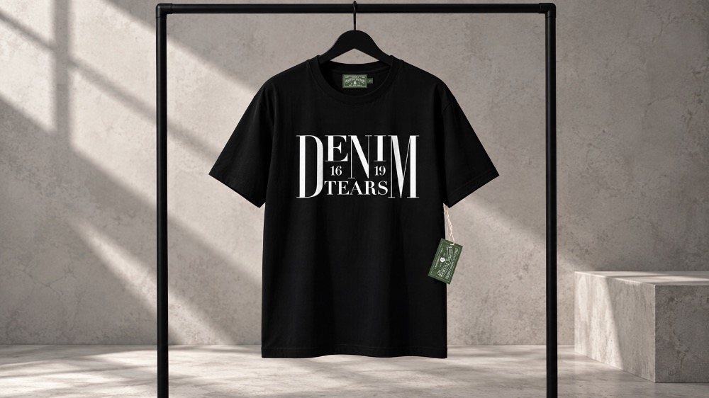 Camiseta Denim Tears Cannes Black