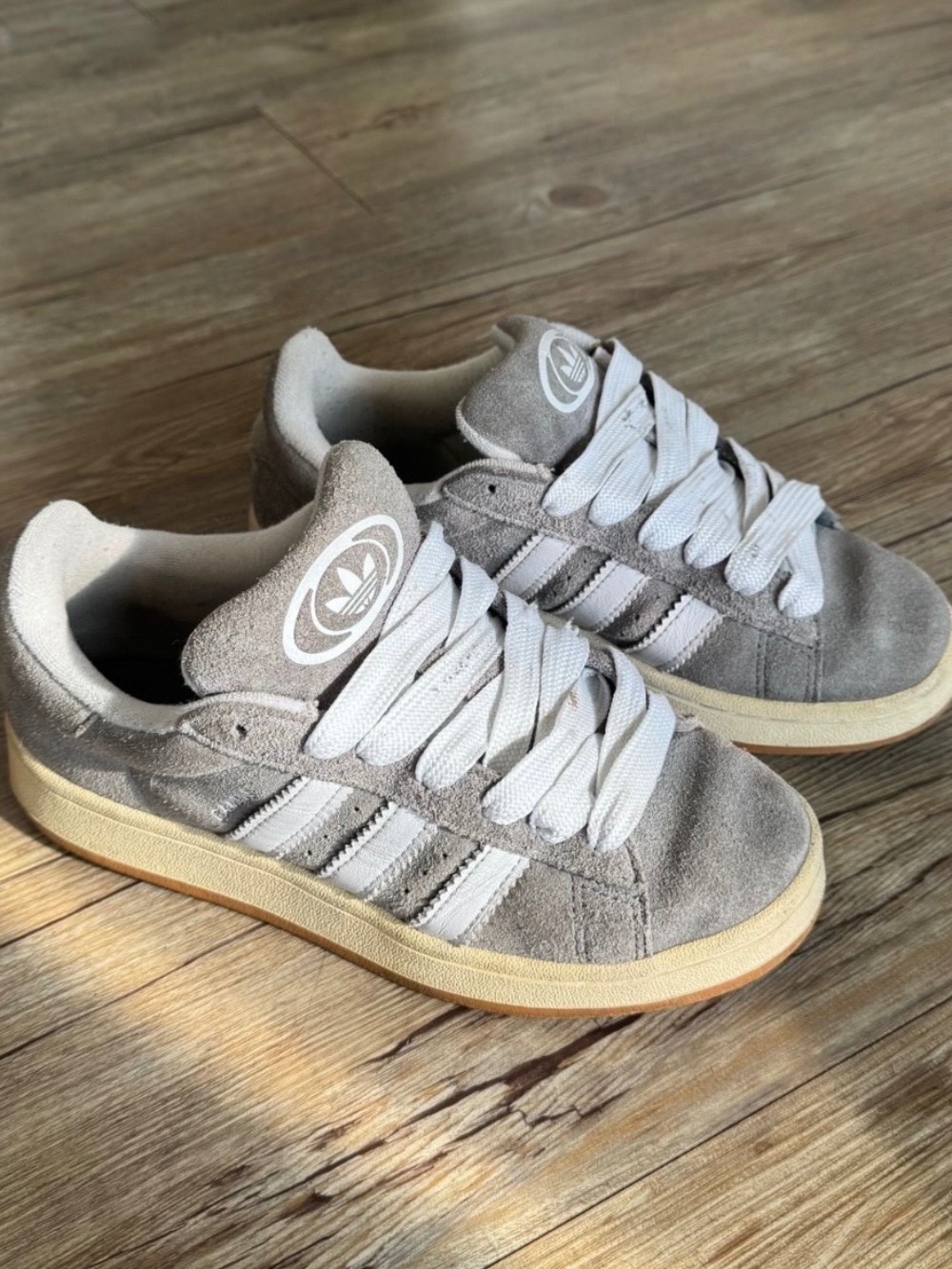 adidas Campus 00s GS Comfort Closure Elastic Lace Grey Three Cloud White