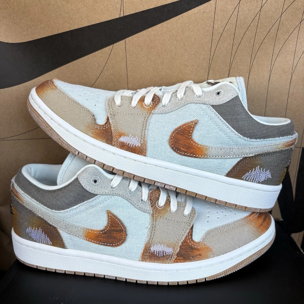 Air Jordan 1 Low SE Sail Light Bone — 38 / 39 / 39.5 / 40 / 40.5 / 41 / 42 / 42.5 / 43.5 / 44 / 45, Novo