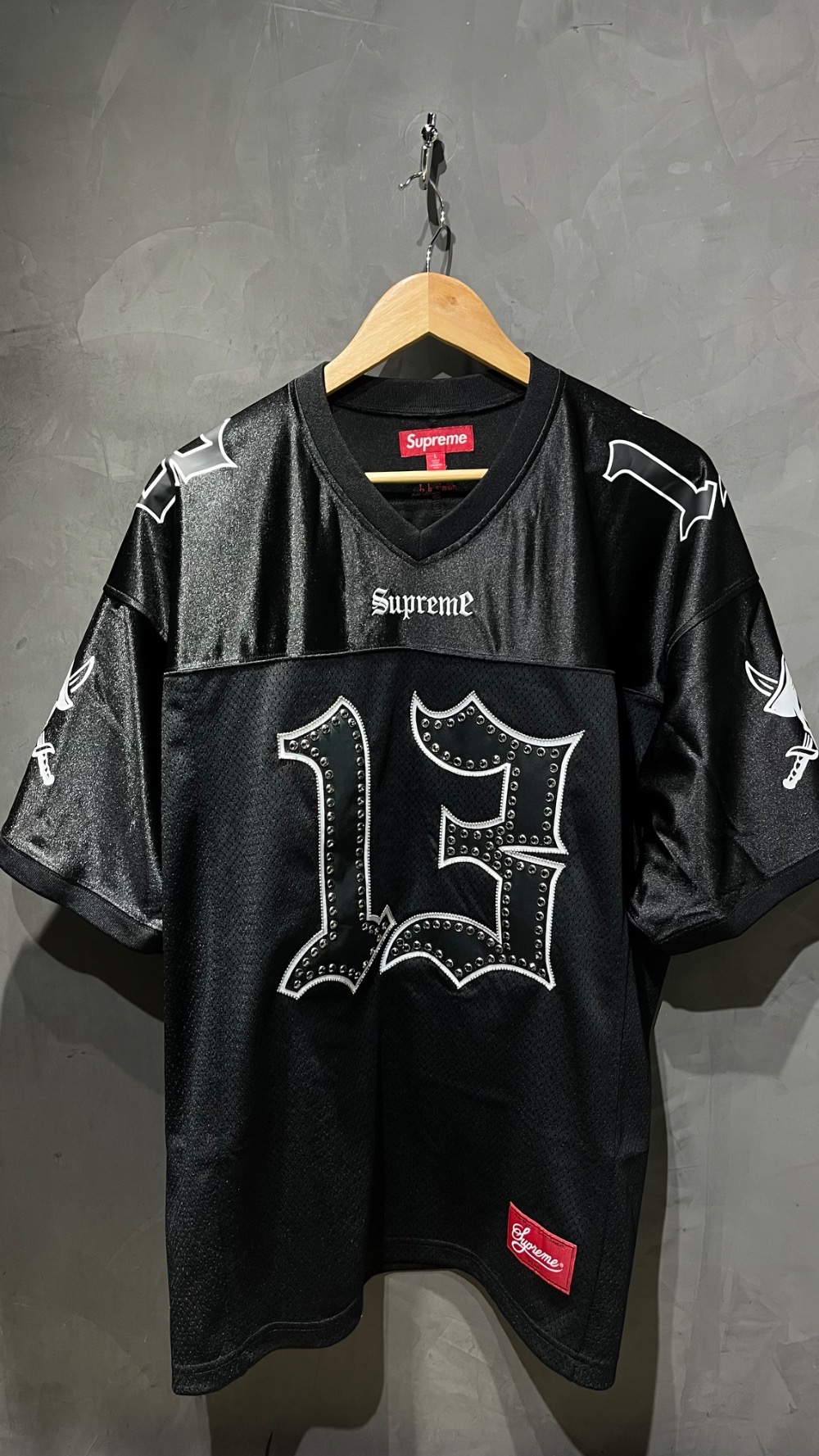 b.b. Simon x Supreme Camiseta Football Jersey Black FW26-W5