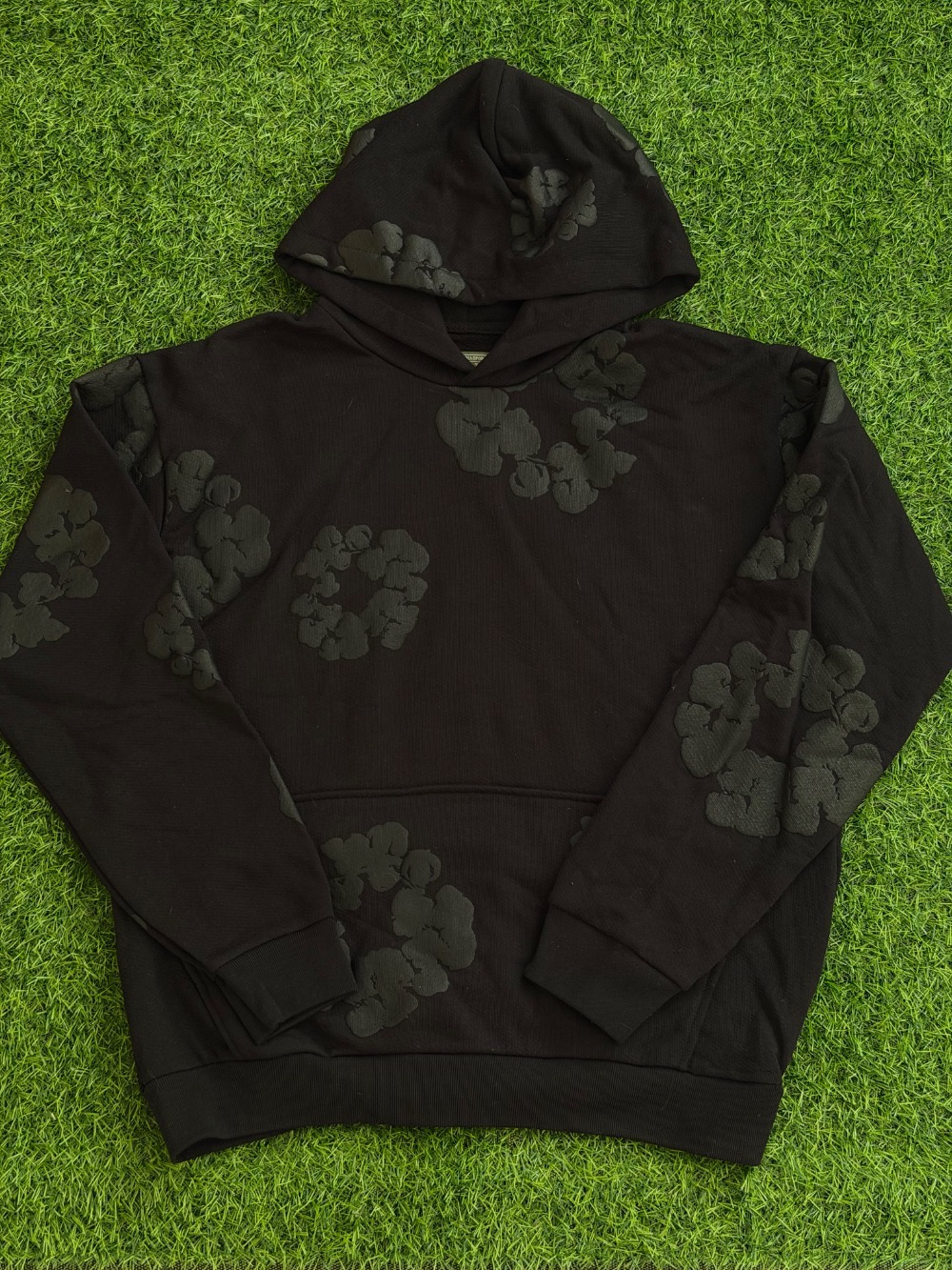 Moletom Denim Tears Cotton Wreath Hoodie Black Monochrome