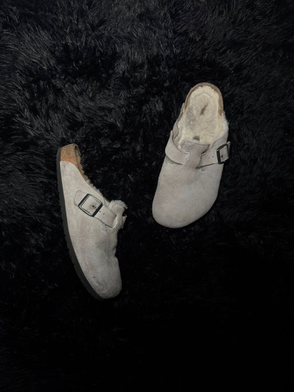 Birkenstock Clog Boston Suede Pure Sage