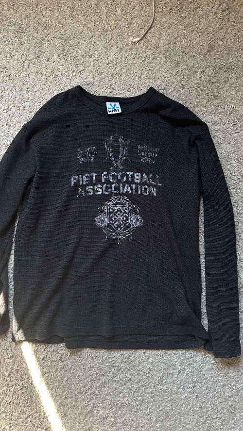 Camiseta Piet Football Association Long Sleeve Vintage Black