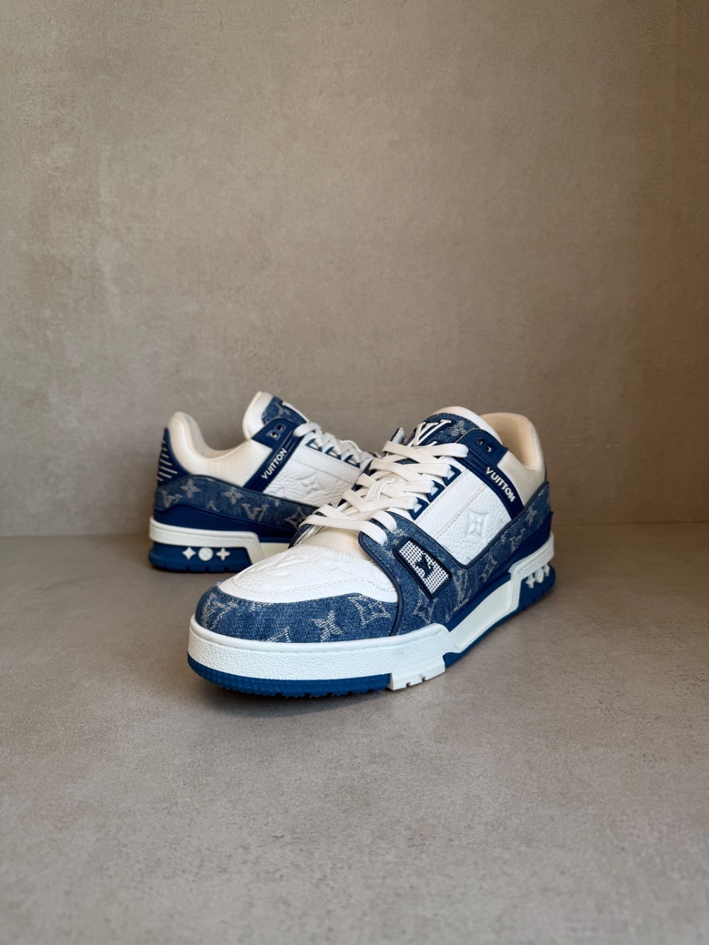 Louis Vuitton Trainer Low Monogram Denim Blue