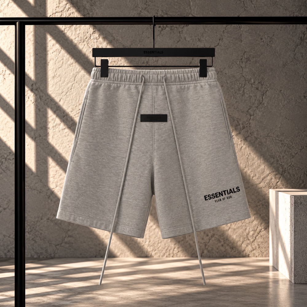 Bermuda Fear of God Essentials Sweatshorts Dark Oatmeal