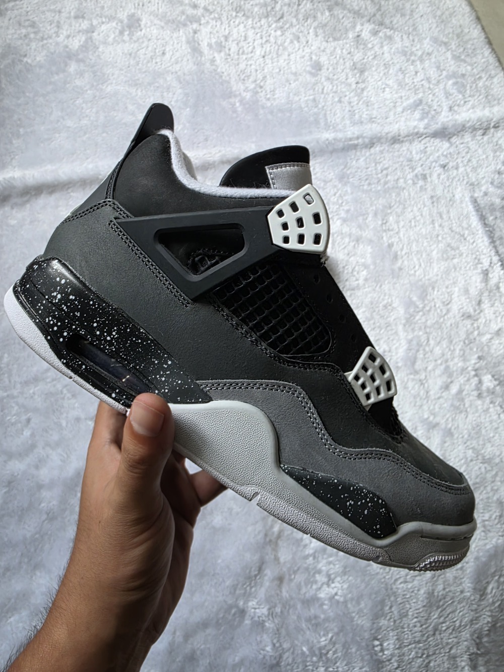 Air Jordan 4 Retro Fear White Cool Grey Pure Platinum