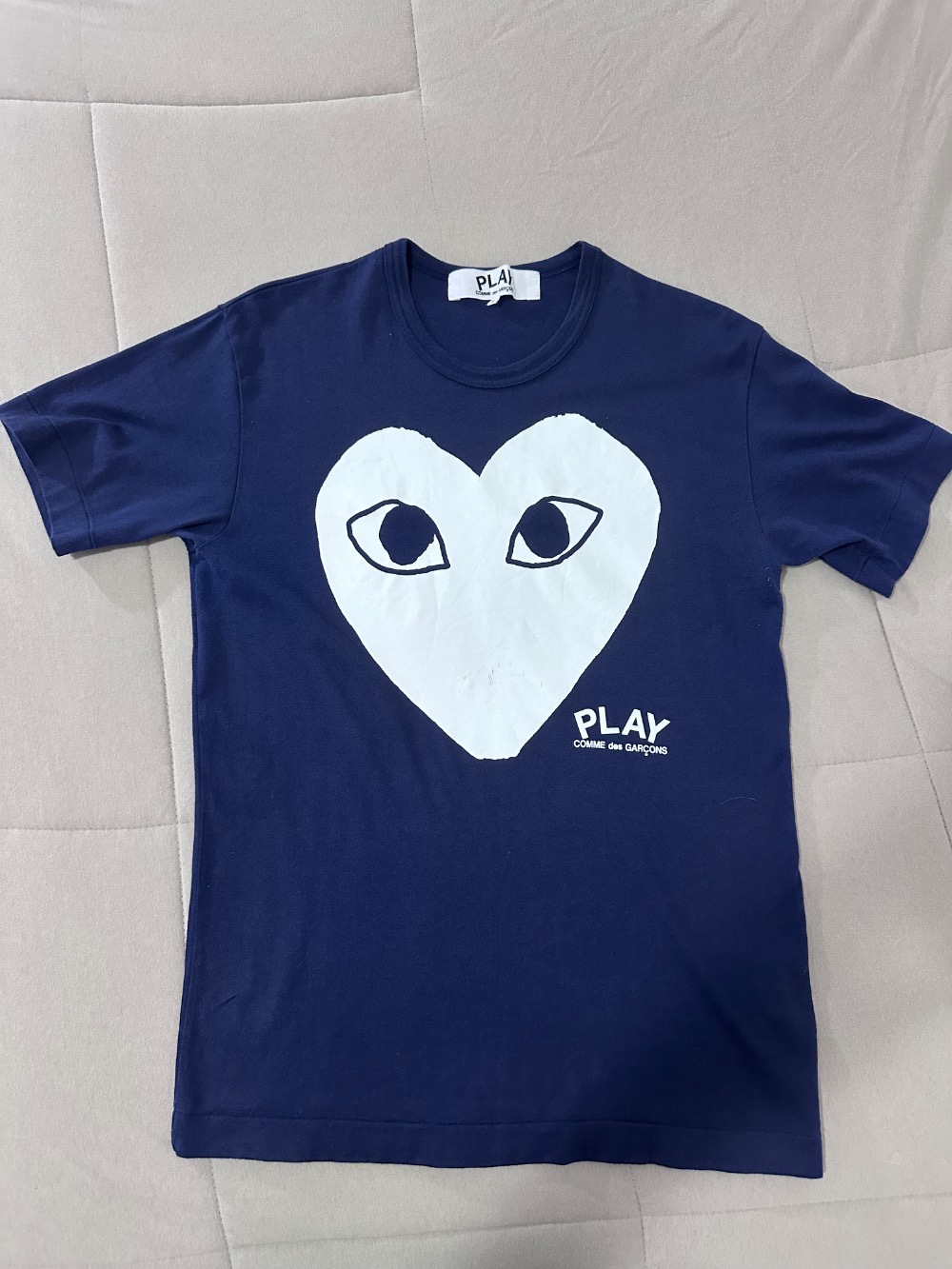 Comme des Garçons Big Heart Azul Marinho