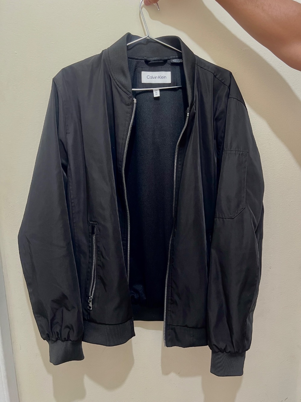 Jaqueta Bomber Calvin Klein (Preta)