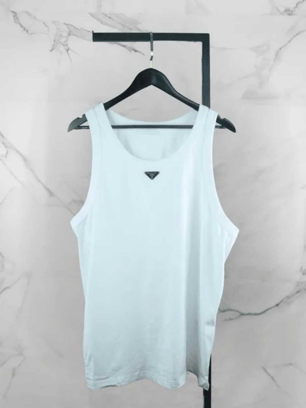 Regata Prada Triangle Logo Branca