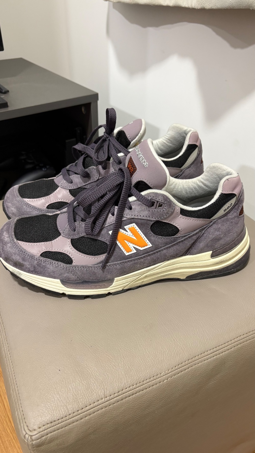 Teddy Santis x New Balance Made in USA 992 Dark Ice Wine Black Sizzle — 43, Usado