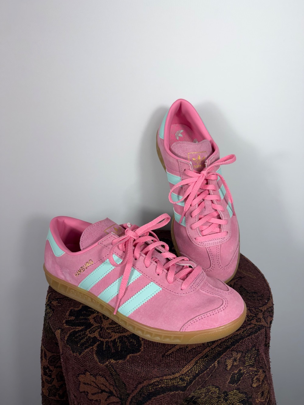 adidas Hamburg Bliss Pink Semi Flash Aqua
