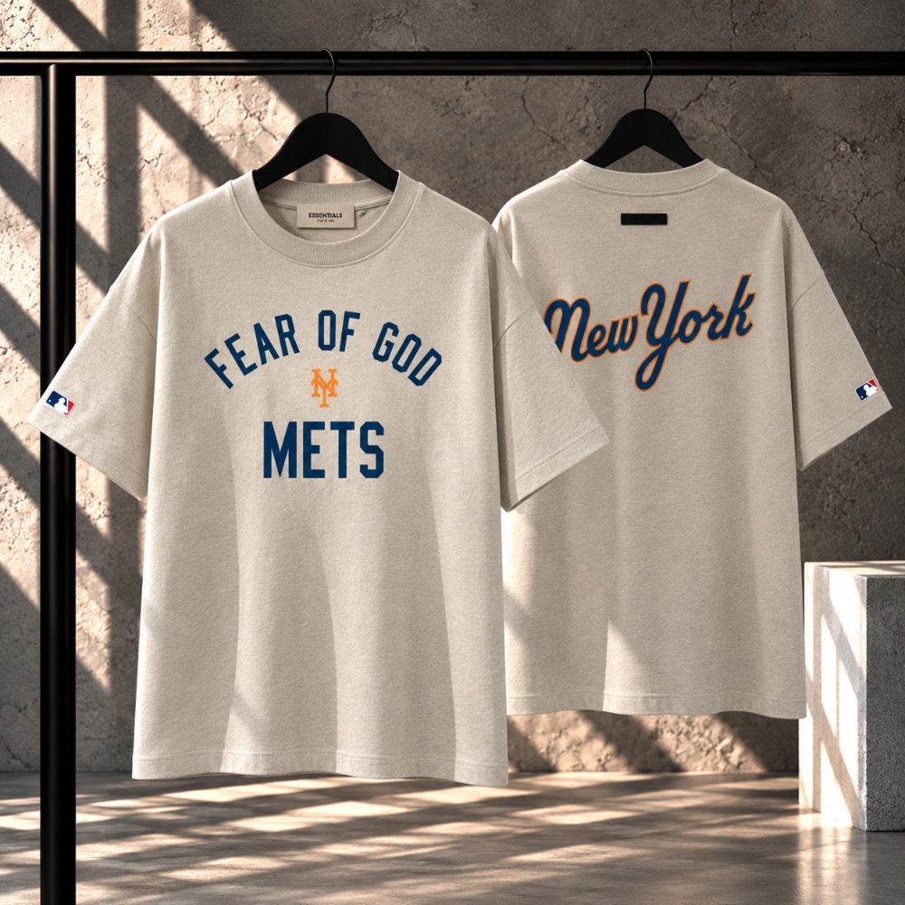 Camiseta Fear of God Essentials x MLB Mets