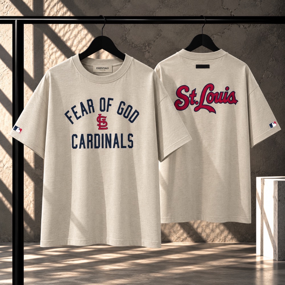 Camiseta Fear of God Essentials x MLB St Louis Cardinals