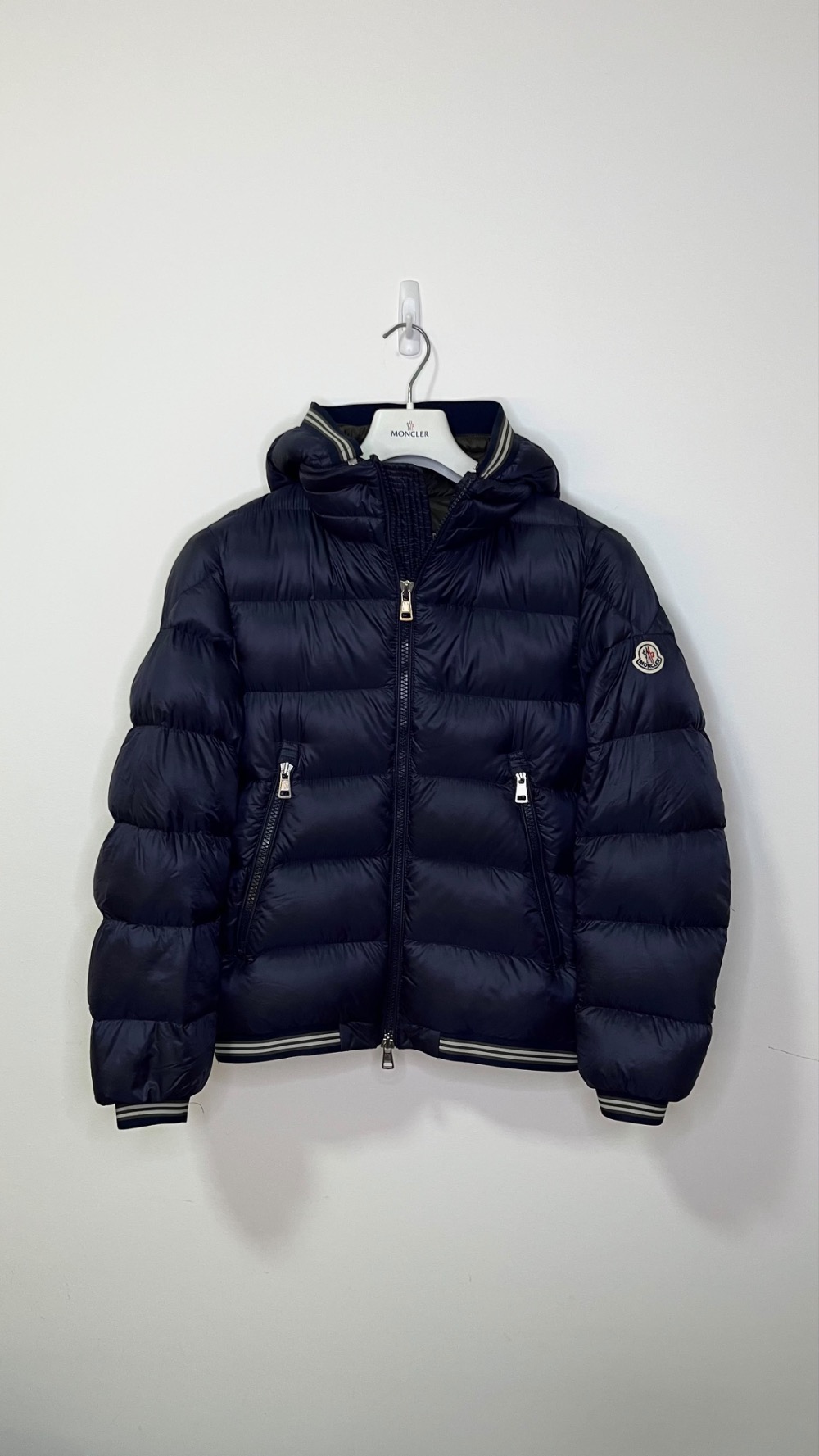 "Moncler Vintage" Puffer Moncler Azul Marinho