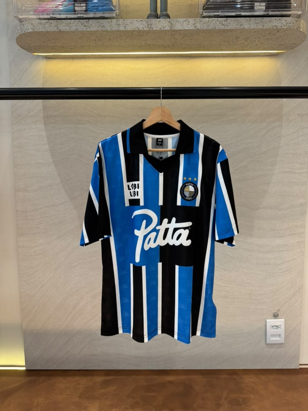 Camiseta Patta Stripe Football Jersey Blue