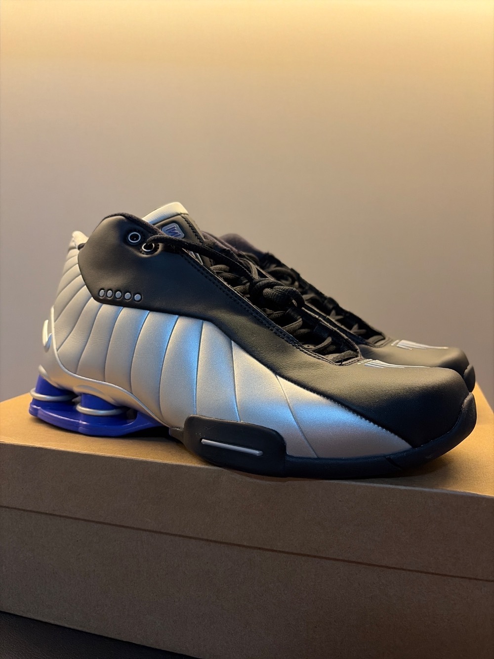 Nike Shox BB4 Black Metallic Silver
