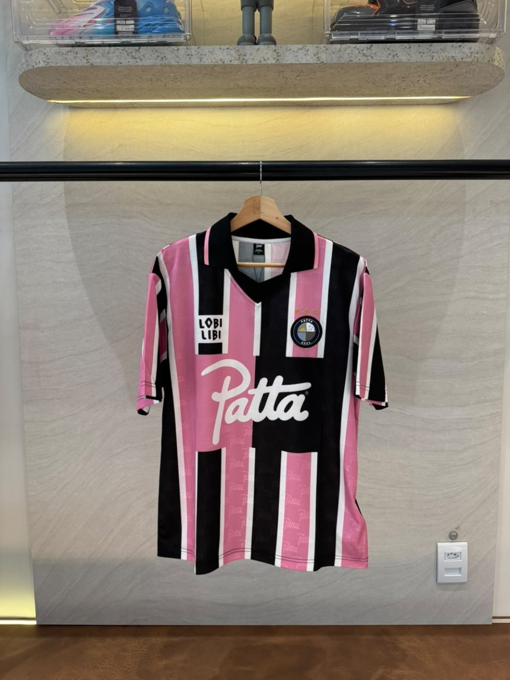 Camiseta Patta Stripe Football Jersey Pink