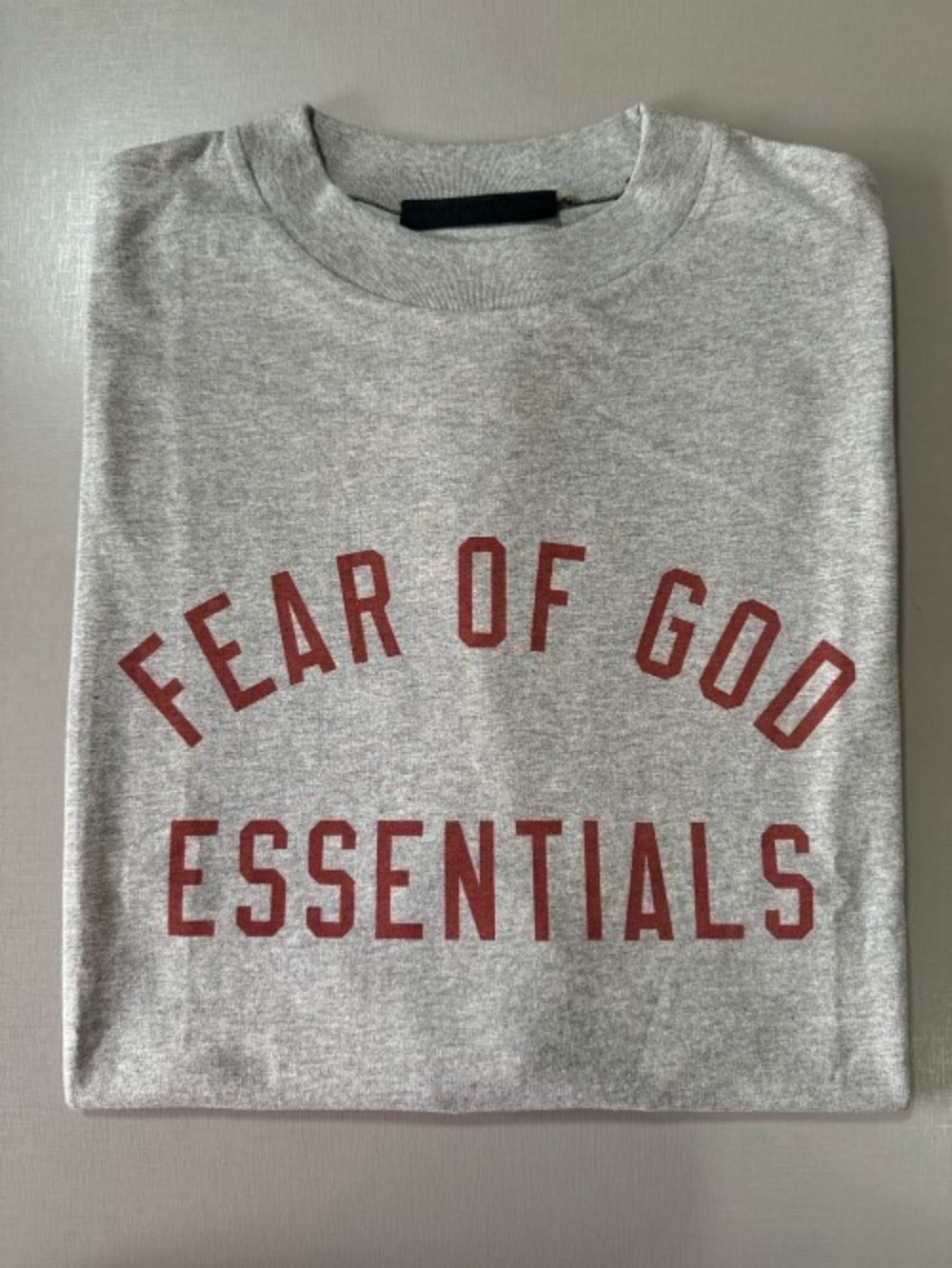 Camiseta Fear of God Essentials Jersey Crewneck Dark Heather