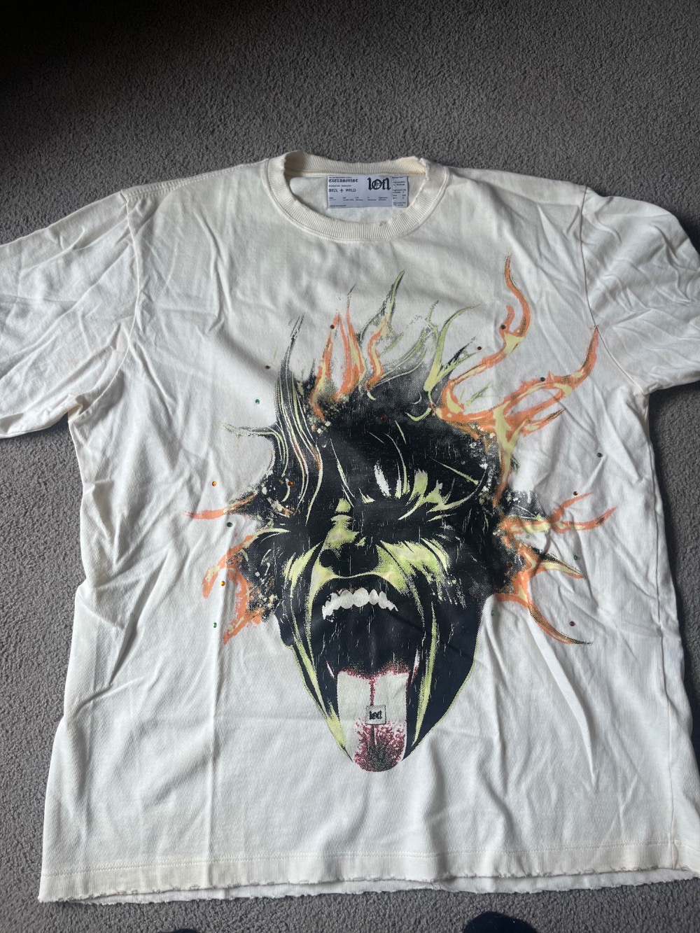 Camiseta Exclusiviist 1of1 H1gh Off Life Off White