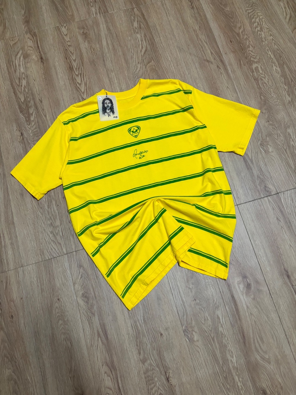 Camiseta Sufgang x ronaldinho total 40 amarela